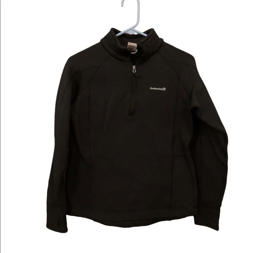 ✨(L) Black Avalanche 1/4 Zip Hoodie✨